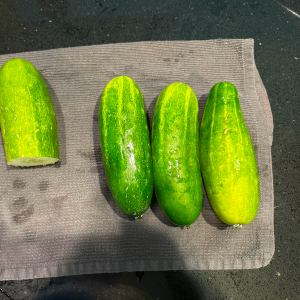 overripe cucumbers